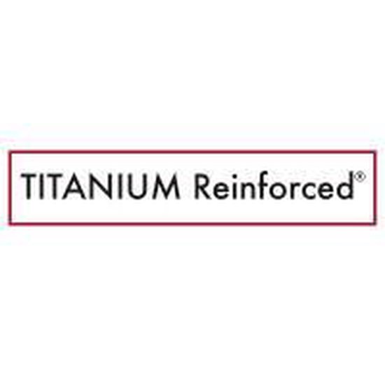 Logo met tekst: TITANIUM Reinforced®.
