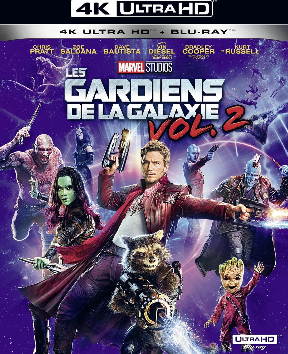 Gardiens De La Galaxie 2 (4K Ultra HD Blu-ray) (Import zonder NL)-