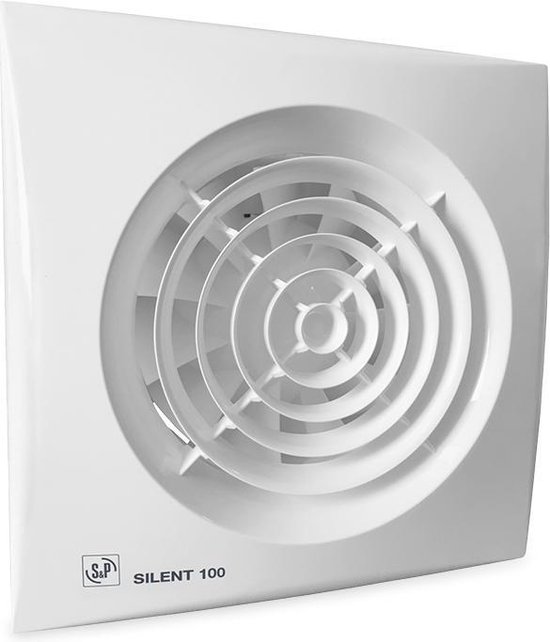 Soler & Palau Silent 100CRIZ - badkamerventilator - Ø100mm - vertraagde start - automatische timer