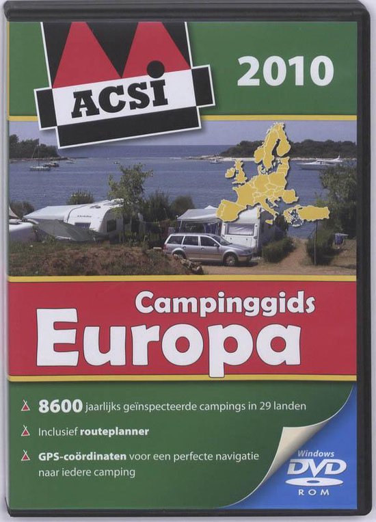 Cover van het boek 'ACSI campinggids Europa 2010 en DVD'