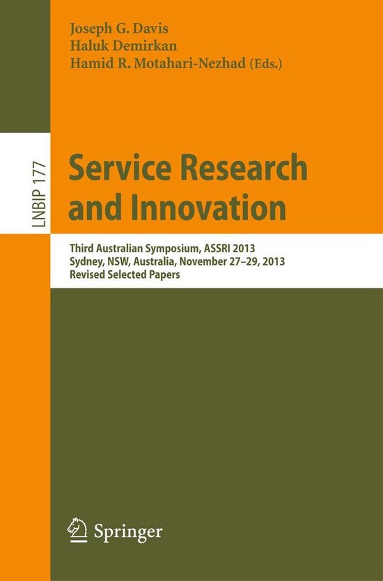 Springer Nature Proceedings Computer Science - Service Resea ... - cover