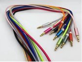 Hoge kwaliteit Audio AUX Kabel 3.5mm Jack voor Auto Universeel 1 meter - Paars- Underdog Tech