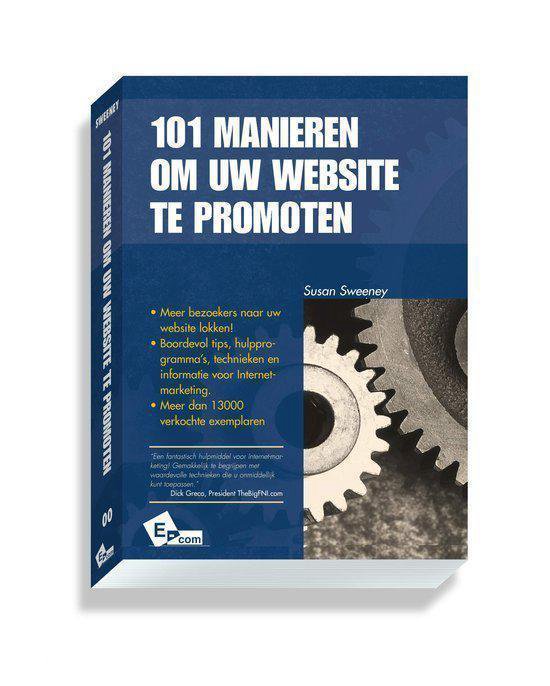 Cover van het boek '101 manieren om uw website te promoten'