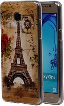 Eiffeltoren TPU Cover Case voor Samsung Galaxy On5 Hoesje