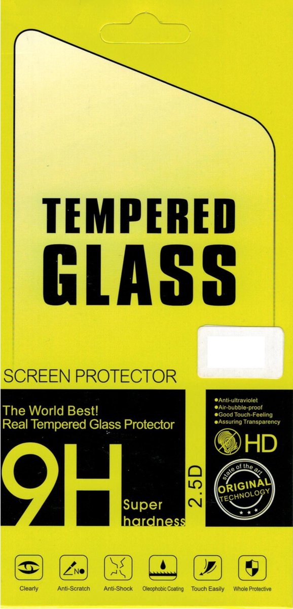 iPhone 8 Tempered Glass Screenprotector 9H 2.5D (0.30mm) - Transparent