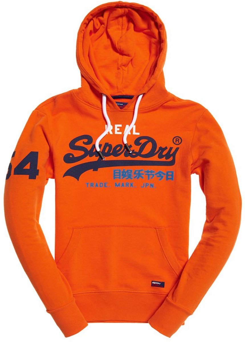 Superdry oranje sweater hoodie valt kleiner - Maat S | bol.com