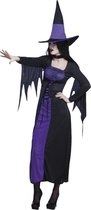 4 stuks: Volwassenenkostuum Purple hag - maat 36/38