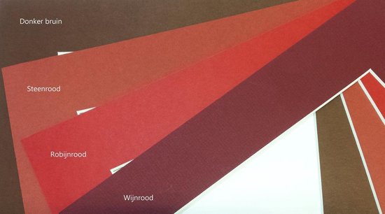 10 pièces Arton passe-partout, dimensions 30x40 / 20x30 cm, épaisseur 1,4 mm, couleur marron foncé