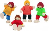 Goki Houten Buigpopjes Set Kinderen 6cm
