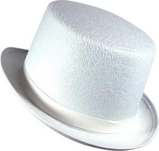 Hoge hoed wit bol.com