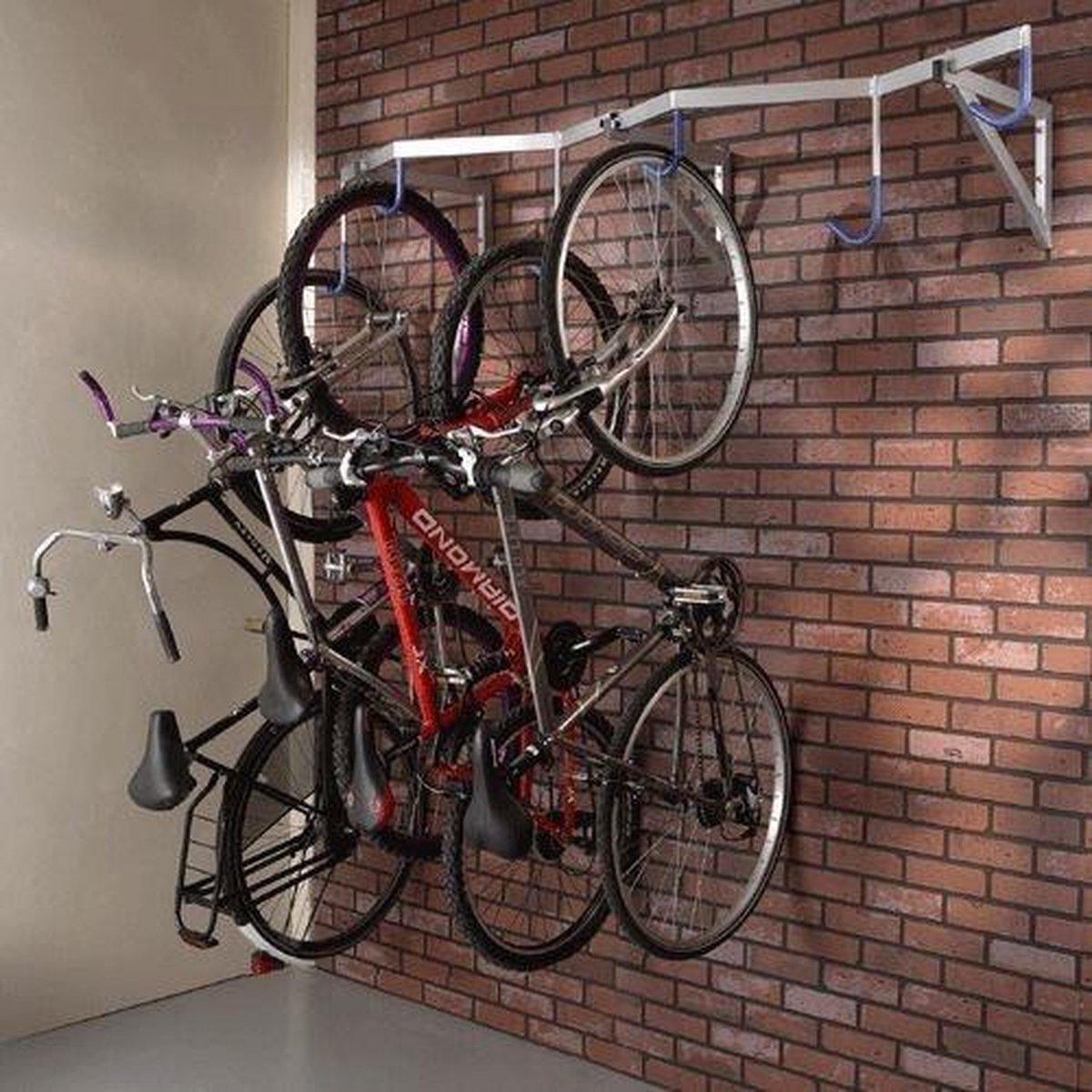 ingewikkeld Erge, ernstige verdiepen Mottez - Fietsenrek - fietsrek PRO muurbevestiging (6 fietsen hangend) |  bol.com