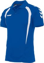 hummel Team Polo Junior Sportpolo - Blauw Kobalt - Maat 164