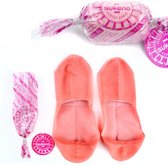 kousenvoetjes in vorm van een snoepje | 1 paar licht roze