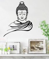 Muursticker Buddha yoga - meditatie | praktijkruimte - meditatieruimte - woonkamer | sport