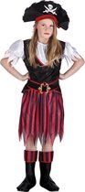 4 stuks: Piraat Annie Tienerkostuum - 10-12 jaar