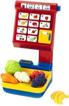 Klein Toys fruit- en groenteweegschaal - incl. rol bonpapier, weegplateau en geluidseffecten - multicolor