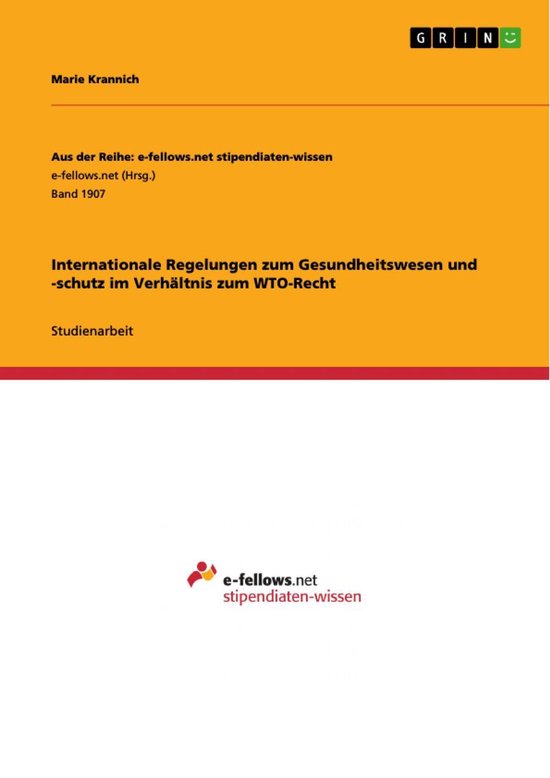 Internationale Regelungen zum Gesundheitswesen und -schutz i ... - cover