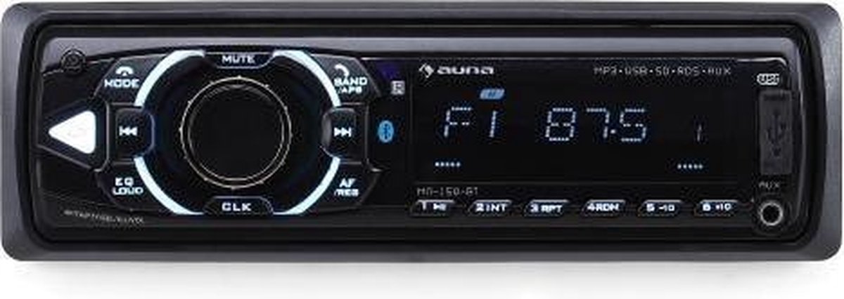 Auna MD-150-BT Autoradio MP3 USB SD RDS AUX Bluetooth | bol.com