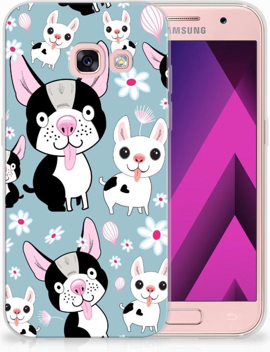 Samsung Galaxy A3 2017 TPU Hoesje Hondjes
