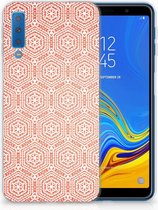 Geschikt voor Samsung Galaxy A7 (2018) TPU Hoesje Pattern Orange