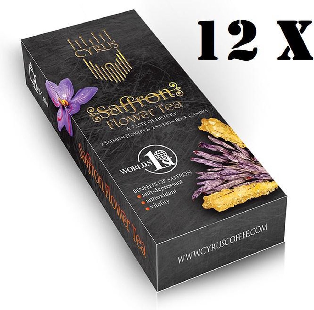 Saffraan Thee; Saffron Flower Tea Gift Box (12 x)