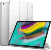 Étui pour Samsung Galaxy Tab S5e - Étui pour livre intelligent pliable en trois - iCall - Blanc marbré