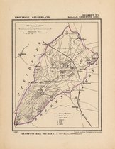 Historische kaart, plattegrond van gemeente Brummen ( Hall) in Gelderland uit 1867 door Kuyper van Kaartcadeau.com