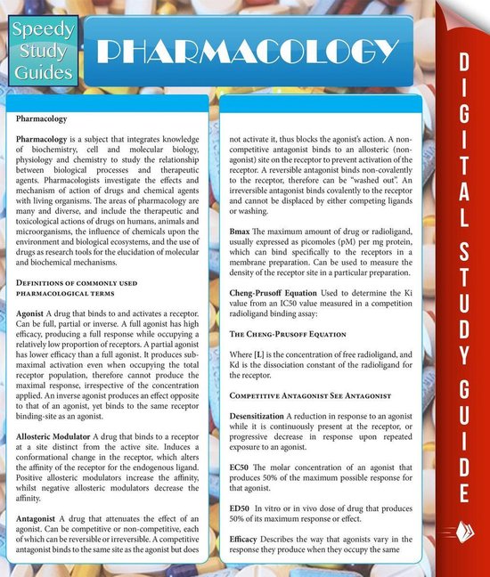 Pharmacology (Speedy Study Guides) - cover