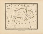 Historische kaart, plattegrond van gemeente Wognum in Noord Holland uit 1867 door Kuyper van Kaartcadeau.com