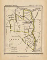 Historische kaart, plattegrond van gemeente s Gravendeel in Zuid Holland uit 1867 door Kuyper van Kaartcadeau.com