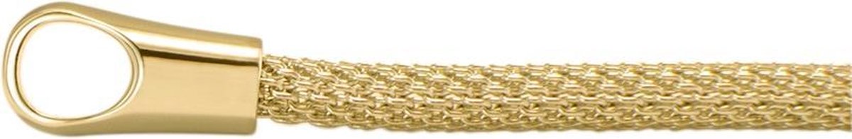 Quiges Vossenstaart Ketting zonder Sluiting Clipring voor Hangers - RVS - Dames - 70cm - EPK084