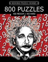 Sudoku Puzzle Book, 800 Puzzles, 400 MEDIUM and 400 HARD