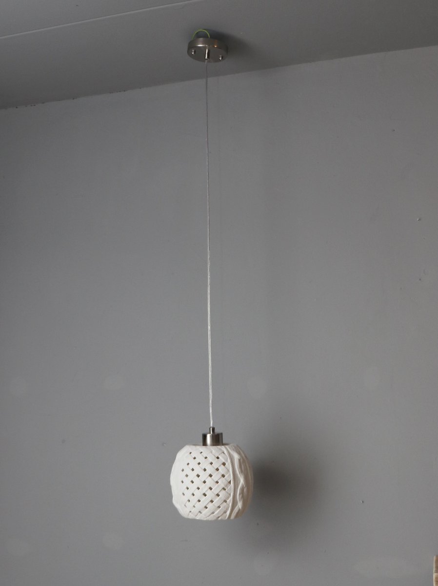 hanglamp knitbowl porselein