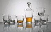 Kristallen whisky set Jive 7 delig