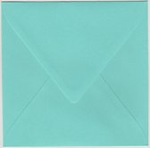 800 Enveloppen - Vierkant - Zeegroen - 14x14cm