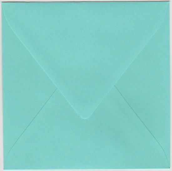 800 Enveloppen - Vierkant - Zeegroen - 14x14cm
