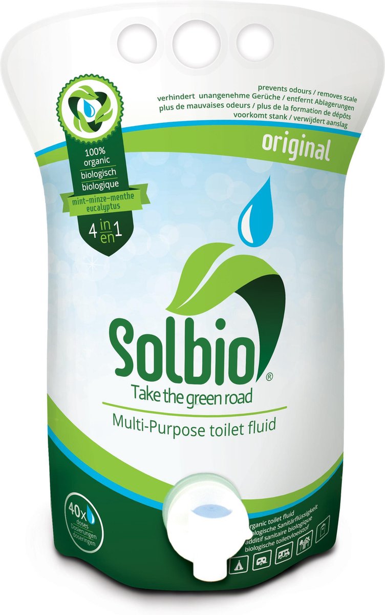 Solbio Original XL 1.6L - biologische toiletvloeistof - 100% Natuurlijk - Solbio