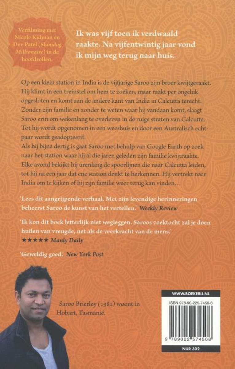 Mijn lange weg naar huis - back cover
