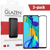 2-pack BMAX geschikt voor Huawei P30 Screenprotector Full Cover Glas | Dekt het volledige scherm! | Beschermglas | Tempered Glass