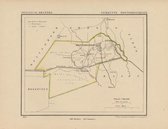 Historische kaart, plattegrond van gemeente Oosterhesselen in Drenthe uit 1867 door Kuyper van Kaartcadeau.com