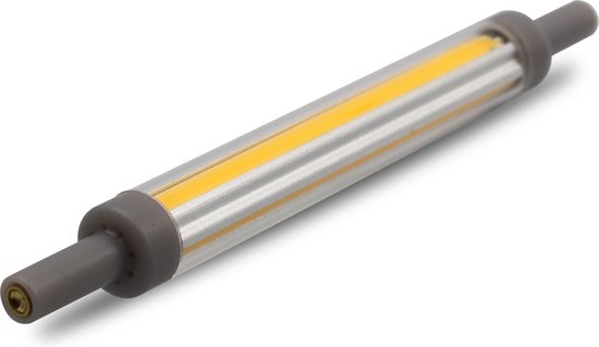 vooroordeel Ideaal Messing R7s staaflamp | 118x12mm | LED 10W=100W halogeenlamp | koelwit 4000K -  dimbaar | bol.com