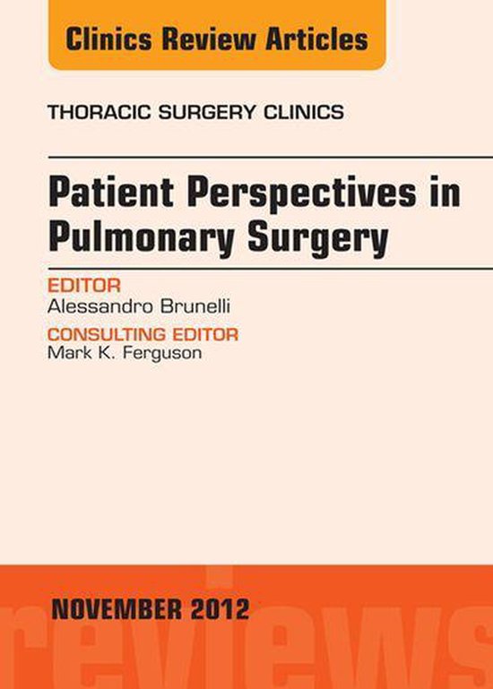 The Clinics: Surgery - Patient Perspectives in Pulmonary Sur ... - cover