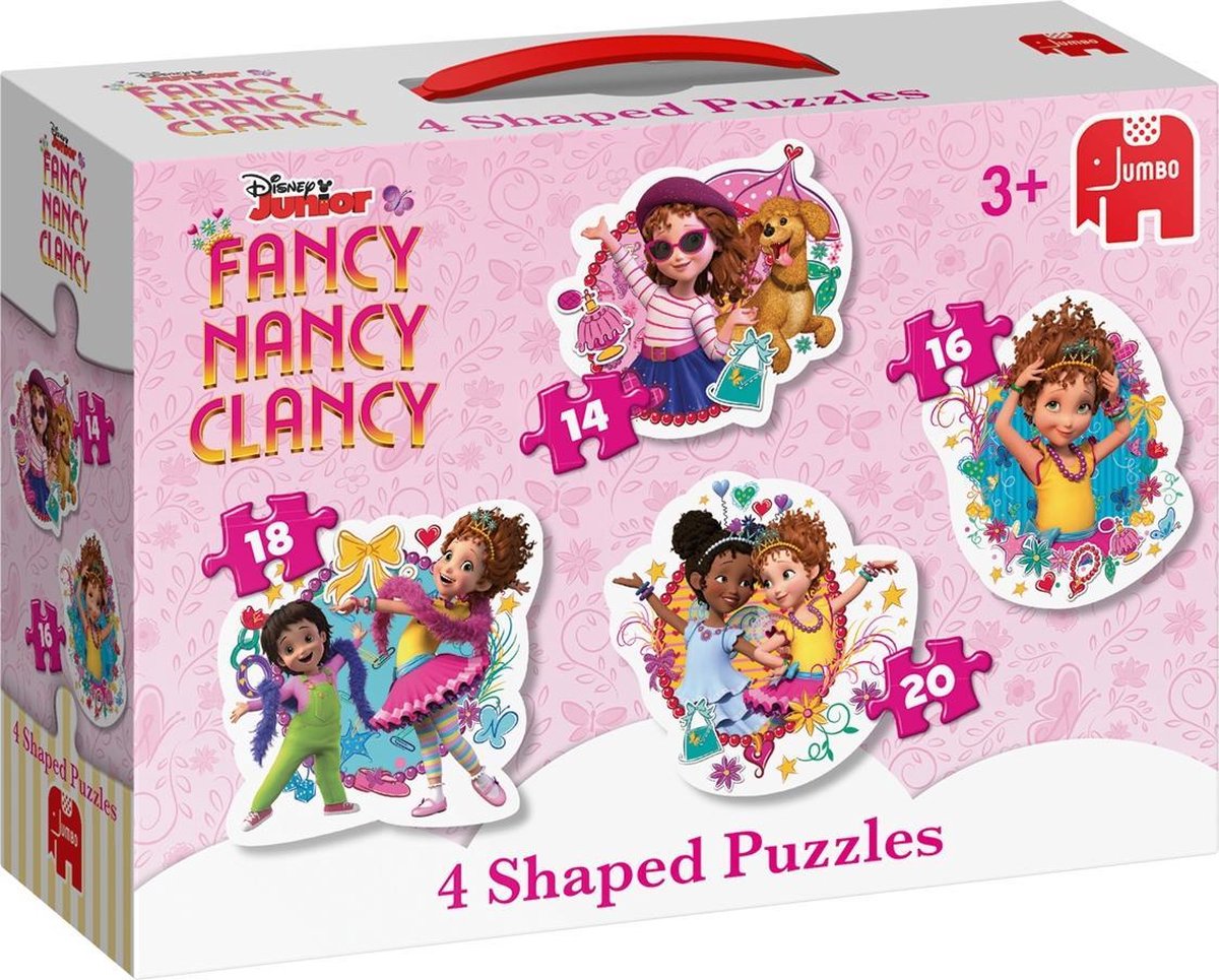 Jumbo Puzzel Fancy Nancy 4-in-1 14/16/18/20 Stukjes