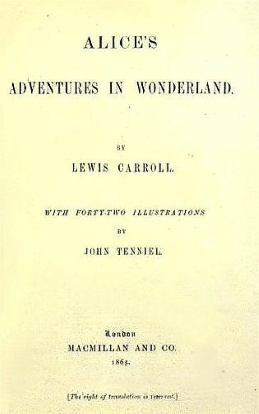Alice in Wonderland - cover