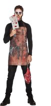 Wilbers -Slagersschort Met Biefstuktas Halloween - bruin - One Size - Halloween - Verkleedkleding