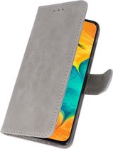 Bookstyle Wallet Case Hoesje voor Samsung Galaxy A30 Grijs