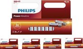 60 Stuks (5 blisters a 12st) - AAA R3 Philips Power Alkaline