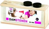 Longfield Games Houten Damstenen 35mm In Kist