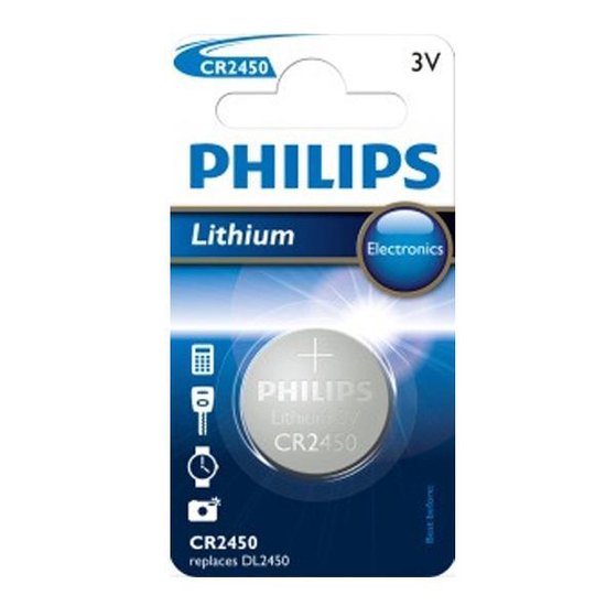 Philips Lithium CR2450 - blister 1