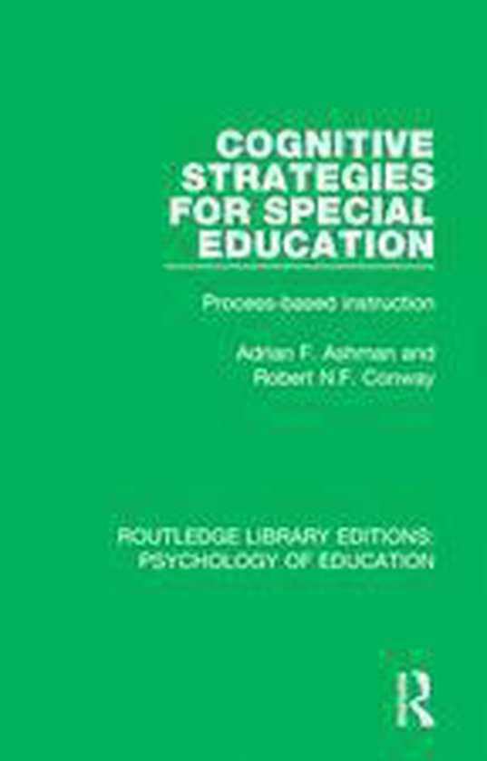 Foto: Routledge library editions psychology of education cognitive strategies for special education